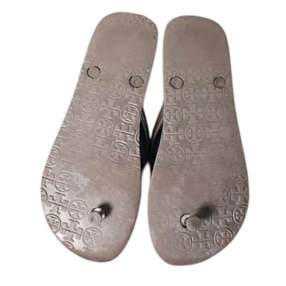 Tory Burch Women's Leopard Flip Flops Size 7 Brown - Picture 8 of 8